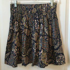 Floral A-Line Mini Skirt - Size X-Small